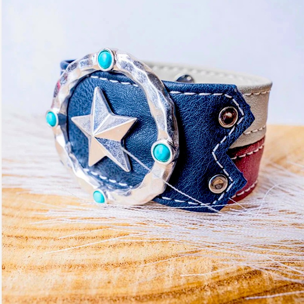 Texas Lone Star Flag Wrap bracelet